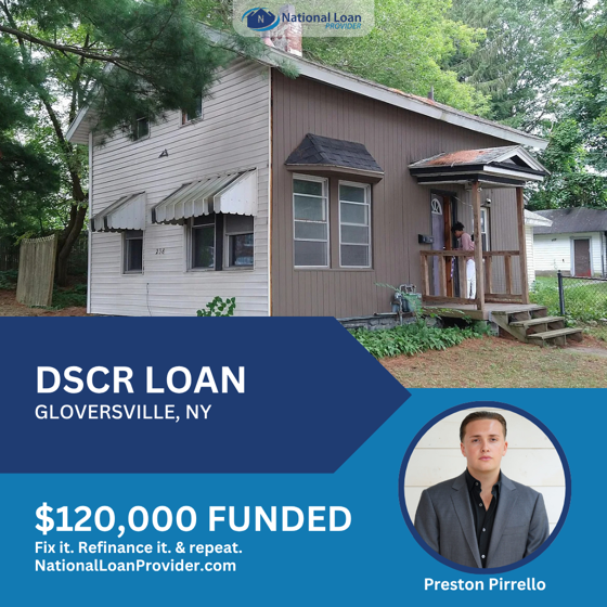 Closed real estate investment loan deal funded by National Loan Provider