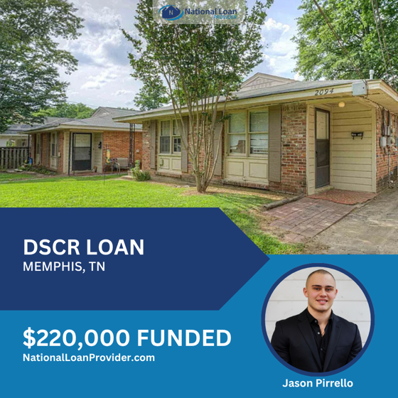 Closed real estate investment loan deal funded by National Loan Provider